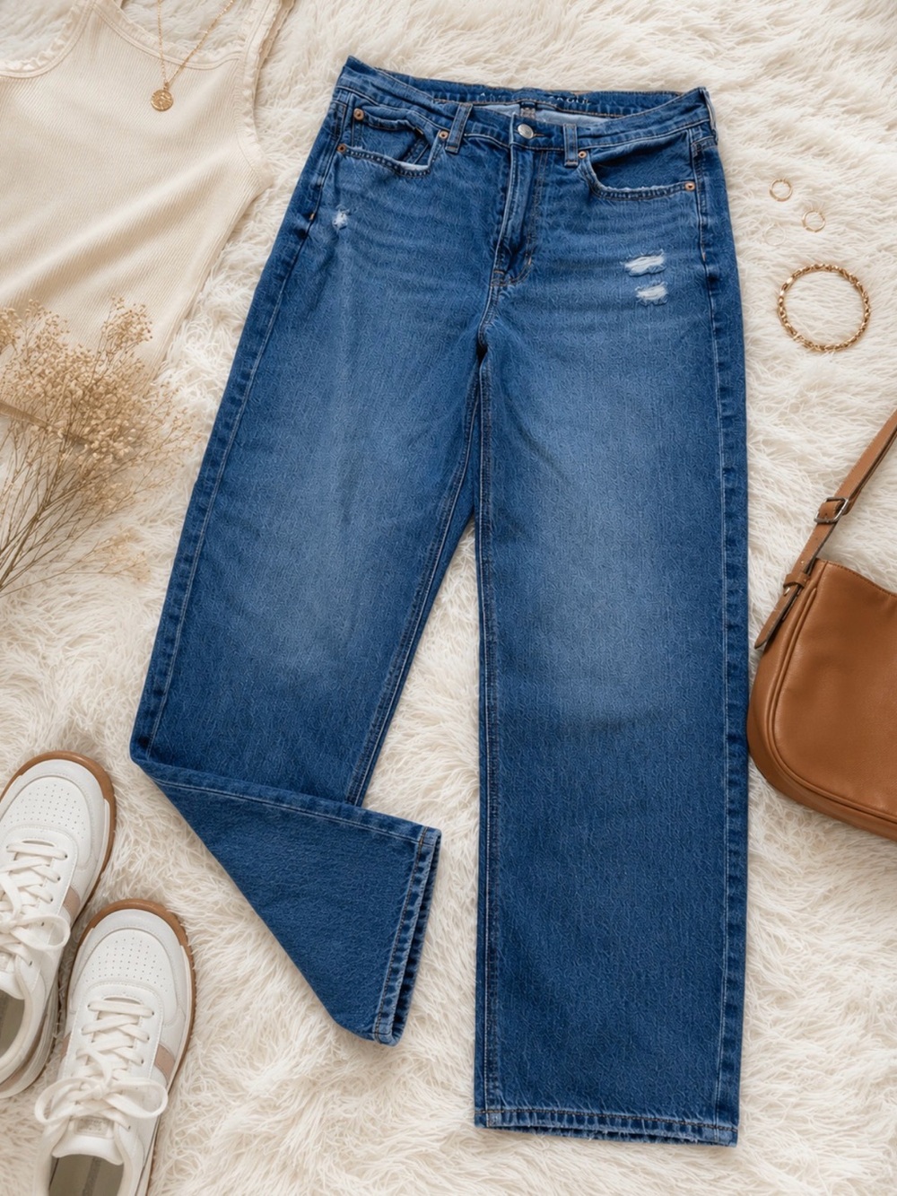 Super High Rise Baggy Straight Jeans